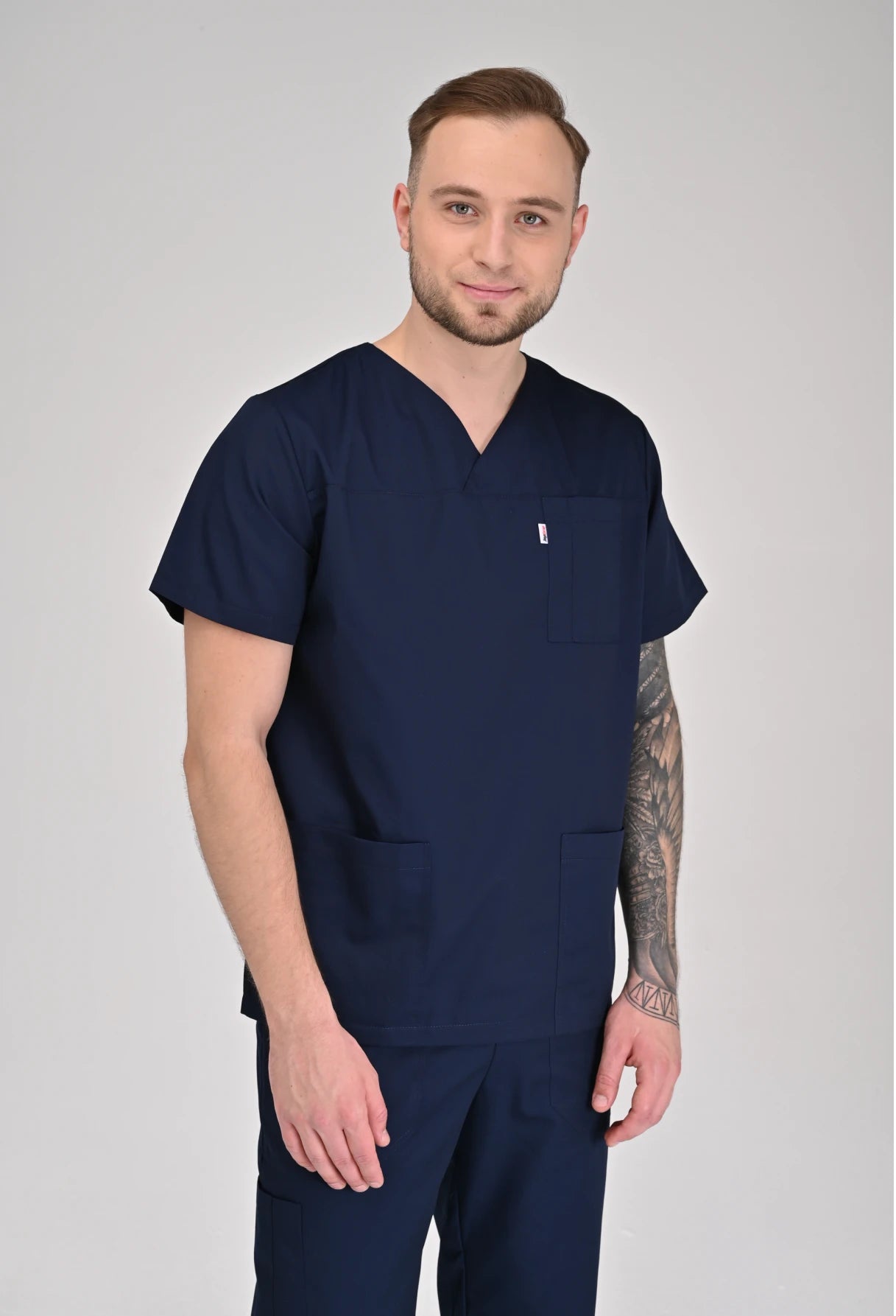 Bluza medyczna męska granatowa, Madryt, scrubs