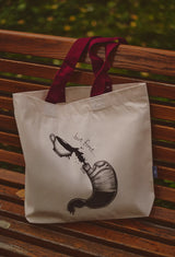 Torba totebag z motywem medycznym kawowym, but first coffee